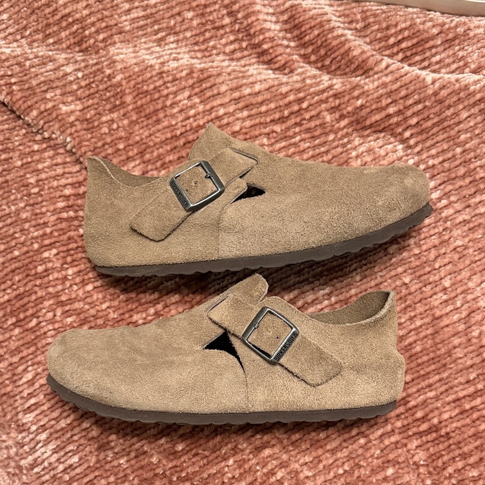 Birkenstock London Suede Clogs Size 39